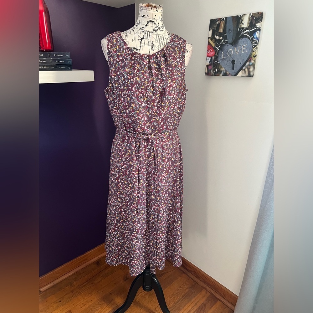 7 for $30 R&K Sleeveless Plus Size Floral Print Dress